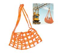 Filet de levage carré pliable avec sangles de sécurité (39-157 pouces), sacs de levage pour construction, déménagement, chargement et déchargement (4 x 4 m - 3 tonnes/3 000 kg - 20 cm)