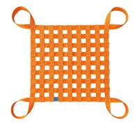 Filet de Levage de 1 × 1 m, Sangles de Sécurité, Sangles de Déplacement, Sangles Filet Levage pour Palan, Utilisé Dans la Logistique, la Construction, L'aviation, le Chemin de Fer(Load 600kg/1322lb)