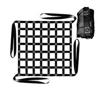 Filet de Levage de Chargement Pliable en Polyester, Sangles de sécurité de 1/1,5/2/3 m, for Chantiers, déménagements, chargements et déchargements(Black,3.0x3.0m-2ton-15cm Mesh)