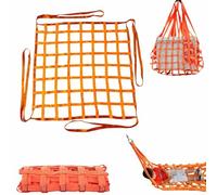 Filet de Levage de sécurité, Sangles, Grande élingue Plate en Polyester, pour la Construction, Le gréement, Le déplacement, la sécurisation des Charges(A,4X4M/Mesh 20cm/Load 2t)