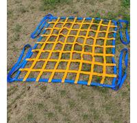 Filet de Levage de sécurité, Sangles, Grande élingue Plate en Polyester, pour la Construction, Le gréement, Le déplacement, la sécurisation des Charges(C,1.5X1.5M/Mesh 15cm/2t)