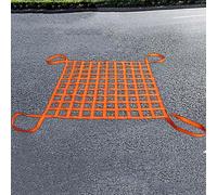 Filet de levage durable, filet de protection de sécurité plat en nylon, pour les ceintures de transport portuaire, de fret et de matériaux de construction, charge de 0,3 à 3,5 tonnes(1.5 X 1.5M/Mesh 1