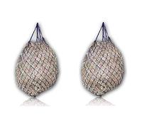 Filet de levage extra large pour chevaux - Maille de 5 cm x 5 cm - Alimentation adaptée à l'espèce - Sac de nourriture pour poneys jeunes chevaux anciens chevaux chèvres (2 x violets)