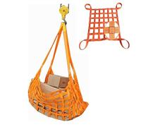 Filet de levage plat en polyester pour chargement suspendu, filet de levage à corde résistant aux déchirures, filet de levage pour palettes de grue, filet de levage pour chantier de construc