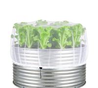 Filet de lit surélevé respirant réutilisable avec cordon de serrage - 70 x 65 cm - Filet pour lits surélevés, baies, buissons, fruits, fleurs, légumes, cour, balcon, parcelle communautaire, jardinage
