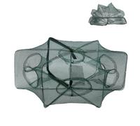 Filet de p¨ºche en Nylon de 6/12 Trous, Fonte Pliable Automatique de pi¨¨ge ¨¤ Poisson de Crabe de Cage de crevette(6 Holes),