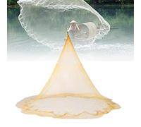 Filet de pêche 3 m x 4 m en nylon monofilament pour pêche à la main