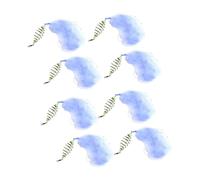 Filet de pêche à appât à Ressort en cuivre, 8 pièces, piège avec Perles Lumineuses, Fournitures de Filets de pêche en Eau salée (12ème Oeil)