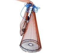 Filet de pêche américain avec plombs Lourds pour piège à appâts Diamètre du Poisson : 15,7 Pieds/4,8 m