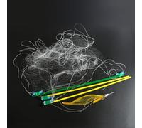 Filet de pêche avec filet en maille multi-tailles conçu pour la capture de poissons de fond et l'utilisation dans diverses conditions d'eau (4#)