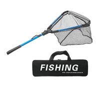 Filet de pêche avec poignée - Équipement de pêche pliable - Équipement de pêche - Pour petit ami, , père, Thanksgiving, Noël, Saint Valentin chinois, bateaux, kayaks, canoës, rivières, rivières
