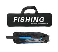 Filet de pêche avec poignée | Équipement en d'aluminium avec fonction extensible | Filet de pêche canoë | Cadeau pour petit ami homme anniversaire Noël Saint-Valentin pour bateau canoë rivière