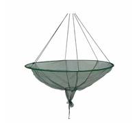 Filet de pêche - Cerceau en acier durable, filet rond extensible, grand pont de pêche, équipement pliable portable, accessoire de pêche à quai, piège à poisson extérieur, capture facile, équipement de