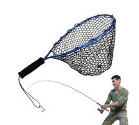 Filet de pêche compact - Pelle à crevettes antidérapante à séchage rapide, sûre pour l'eau salée, petit outil de libération de la friture, équipement de survie léger, randonnée, camping, kayak