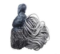 Filet de pêche de qualité professionnelle fabriqué à partir de nylon haute résistance - Lignes de bord renforcées, maille uniforme de 4 x 4 cm, hauteur de 0,8 m et longueur de 30 mètres