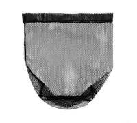 Filet de pêche de rechange noir en maille de nylon, filet de rechange pour la pêche en eau douce et salée 40/45/50 cm de diamètre, capacité de charge de 30 kg (45 cm)