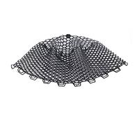 Filet de pêche en Caoutchouc de Remplacement, Transparent, Noir, Pliable, pour Les Amateurs de pêche en Eau Douce et en Eau salée, Durable, léger, Profondeur de 40 cm
