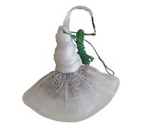 Filet De Pêche en Fonte avec Chaîne Lestée - 3 À 5 M Hauteur Et Maille Renforcée for La Capture des Appâts(4m/2-finger Mesh)