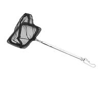 Filet de pêche extensible avec manche en acier inoxydable - Épuisette télescopique pour réservoirs de lacs (filet de pêche à cinq sections en acier inoxydable, minimum)
