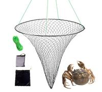 Filet de pêche - Filet de lancer pour appâts et crevettes | Épuisette de pêche américaine, épuisette haute performance à grosses mailles 1 pièce, attrape-appâts, support de récolte commerciale, bateau