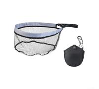 Filet de pêche léger en ABS avec maille souple pour poissons | La poignée télescopique s'étend de 45,7 à 91,4 cm, portée réglable, adaptée pour les enfants et les adultes