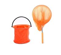 Filet de Pêche Papillon Filet de Pêche et Seau Filet Télescopique, Orange