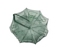 Filet de pêche Pliable avec de Nourriture et Ouvertures zippées - Portable - Automatique - pour Poisson, anguille, crevettes, crabes, crevettes (8 entrées)