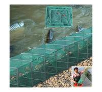 Filet de pêche Pliable de 2,4 à 16 m de Long, piège à crevettes for Poissons-appâts, Pliable automatiquement, piège for Attraper Plus de Poissons Facilement(Length3.7m/12.1')