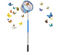 Filet De Pêche Pour Enfant - 25 Cm De Large, 30 Cm De Profondeur, Poignée Antrapante, Poteau Télescopique En Acier Inoxydable | Piscine Étang Exploration Science Éducation Chasseur D'insectes Aquat