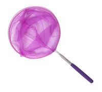 Filet de pêche pour enfants, pliable et extensible, ensemble seau télescopique coloré, pour attraper les insectes, les petits poissons, les activités de jardin en plein air (violet)