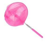 Filet de pêche pour enfants, pliable et extensible, ensemble seau télescopique coloré, pour attraper les insectes, les petits poissons, les activités de jardin en plein air (rose)