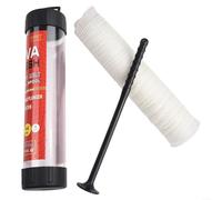 Filet de pêche PVA soluble dans l'eau 5 m avec outil d'alimentation pour une libération contrôlée de l'appât pendant la pêche (25 mm x 5 m)