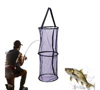 Filet de pêche, seau pliable | Panier de pêche flottant, pour randonnée, camping, voyage, vie sauvage, rivière, rivière, rivière