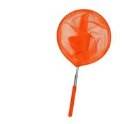 Filet de pêche télescopique en acier inoxydable pour enfants - Multi-usage - Attrape-crevettes pour étang, plage, extérieur - Sans danger pour les enfants (orangefishingnet)