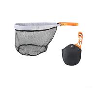 Filet de pêche télescopique manche réglable orange gris | Poignée en matériau ABS, options incurvées ou télescopiques, prise en main confortable, préférence sur mesure