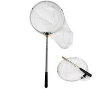 Filet de pêche télescopique pour insectes et papillons - Convient pour adultes et enfants - Poignée en acier inoxydable - Longueur rétractable de 40 cm à 150 cm - Convient pour les enfants