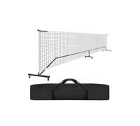 Filet de Pickleball Filet de Pickleball Multicolore avec Roues universelles, Portable et Amovible, for l'intérieur l'extérieur, Pratique Mobile(White-Black)