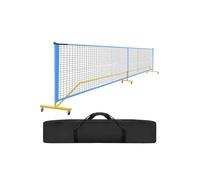 Filet de Pickleball Filet de Pickleball Multicolore avec Roues universelles, Portable et Amovible, for l'intérieur l'extérieur, Pratique Mobile(Blue)