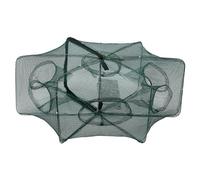 Filet de Pièges à Appâts de Pêche, 6/12 Trous, Filet de Pêche Automatique, Cage à Crevettes, en Nylon Robuste, Pliable, Piège à Appâts de Pêche, Piège à Poissons, Accessoires (6