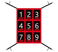 Filet de Pitching avec Zone de grève, Filet de Baseball - Aide à l'entraînement à la, Pitching réglable - Aide à la avec 9 Zones de grève, Filet de backstop de Baseball pour la Frappe de