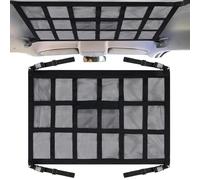 Filet de plafond de voiture, organiseur de cargaison, poche de rangement en maille, charge renforcée, intérieur sécurisé du véhicule, compact de qualité supérieure, idéal pour camping, camion, voyage
