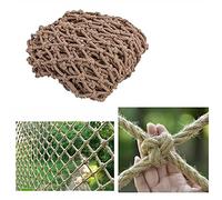 Filet de plantes grimpantes, support en corde de jute pour vignes, treillis de plantes en jute naturelle, maille de jardin pour plantes murales - 1 m x 10 m, couleur marron clair