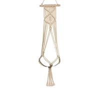Filet De Pot De Fleur Suspendu - Cintre pour en Macramé - Jardinière D'intérieur Suspendue en Macramé À Un Seul Niveau, Décoration D'intérieur Bohème Facile À Accrocher pour Le Bureau, Le Rest