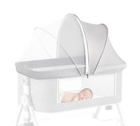 Filet de Poussette - Couverture Filet Réutilisable Barrière de Protection | Moustiquaire Respirante, Couche de Sécurité, Ajustement Réglable, Protection pour Berceau Playard, Lit de bébé