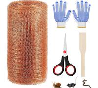 Filet de Protection 6m, Limaces et Escargots, Grillage Fine Maille, Grillage Anti Rongeur, Filet Anti Limaces et Escargots, avec Gants, Aciseaux, Pelle, pour Souris, Oiseaux, Rongeurs