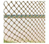 Filet de protection anti-chute en corde de chanvre haute résistance pour escalade - Filet décoratif rétro pour camion - 10 mm de diamètre - Taille : 1 x 4 m - Idéal pour les escaliers et l'utilisation