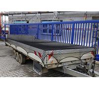 Filet de protection de cargaison Pour remorque Noir 2,5 m x 4 m