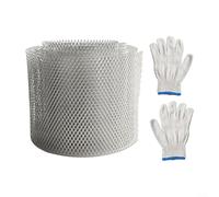 Filet de protection de gouttière en aluminium de qualité professionnelle avec couvercle de filtre pour la prévention des feuilles et une durabilité accrue contre les intempéries (12,7 cm x 6 m)