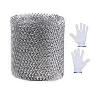 Filet de protection de gouttière en aluminium, filet anti-feuilles, filtre de gouttière pour mousse, feuilles, boue, débris (12,7 cm x 6 m)