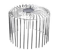Filet de protection en acier inoxydable pour tuyaux de vidange - Balcon extérieur - Couvercle de drainage - Piège à amortisseur de feuilles - Tamis descendants - Capuchons de tuyau de pluie